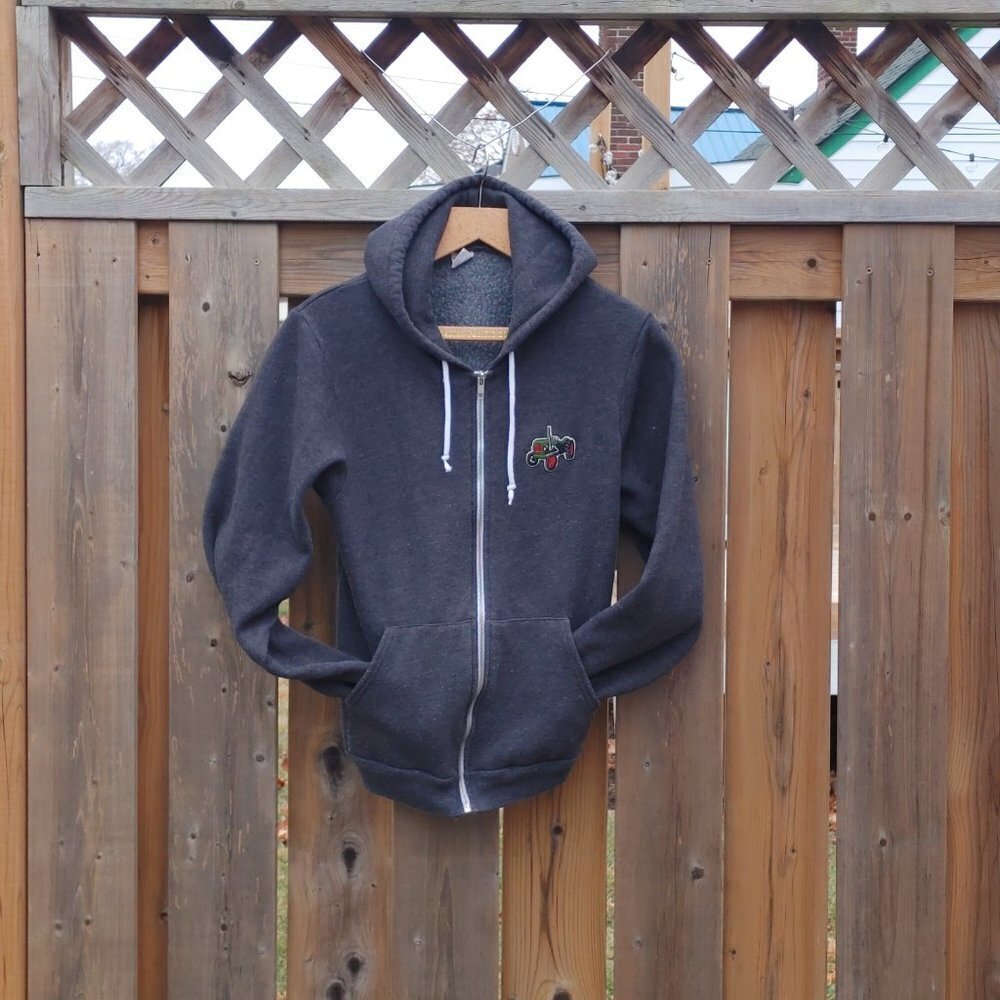 Quality Beau's Brewing Company Hoodie Women Size Small LARGE GRAPHIC Grey Hoodie - Picture 2 of 13